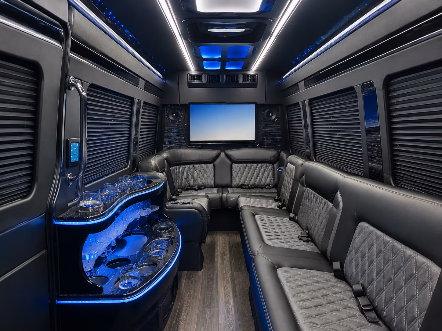 Woodbridge Corporate Transportation party bus exterior