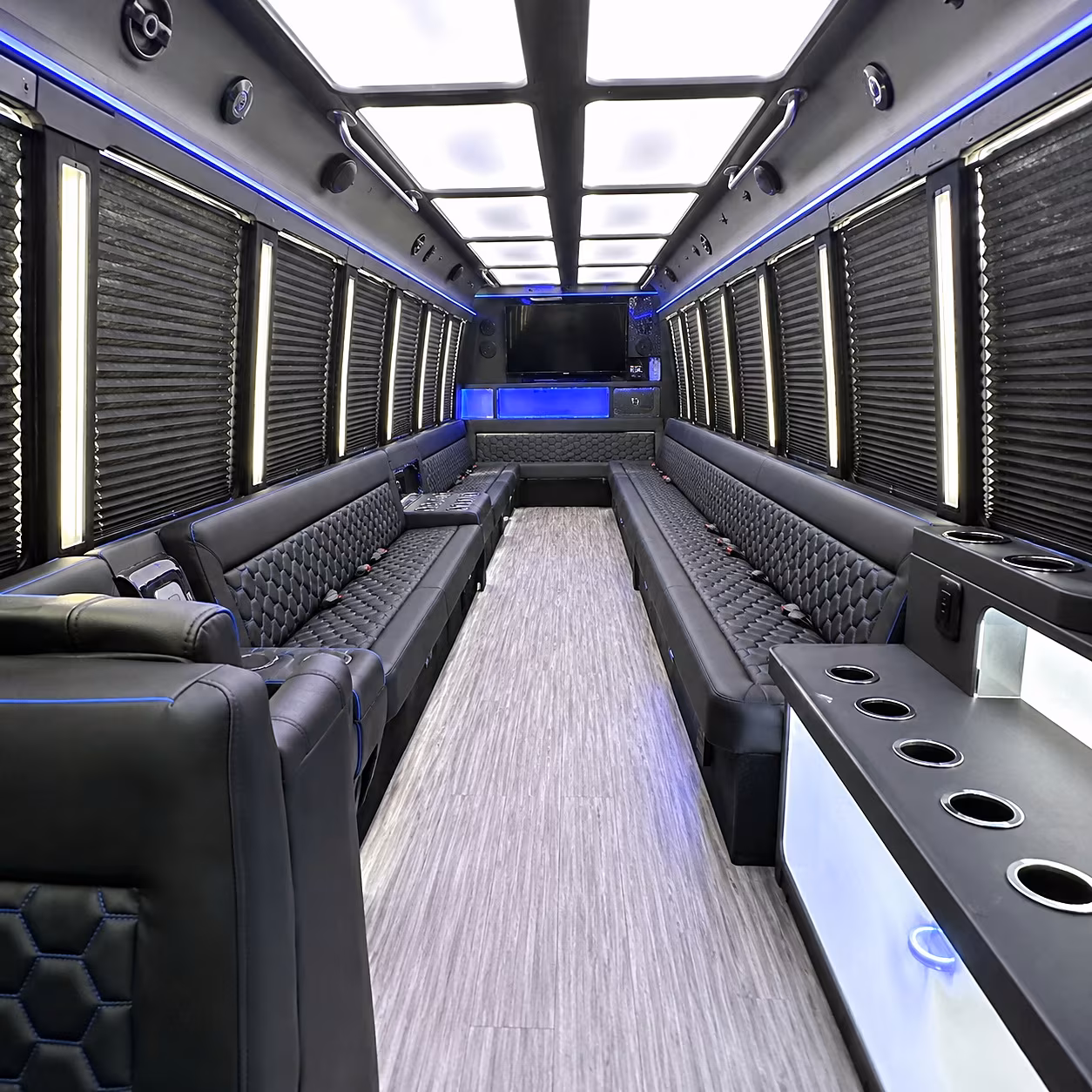 Woodbridge Sporting Event Transportation onboard seating