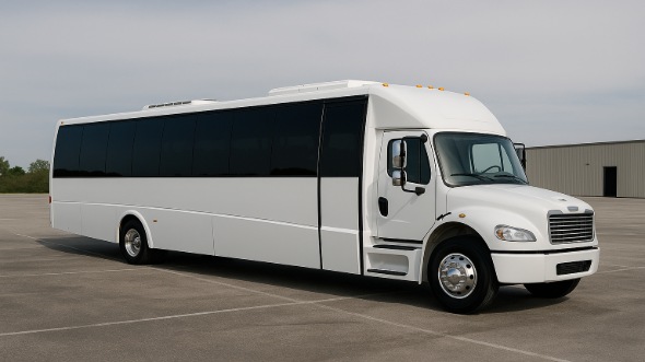 Exterior of Woodbridge Party Bus Company's 20 Passenger Party Bus in New York