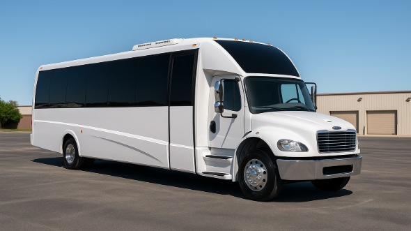 Exterior of Woodbridge Party Bus Company's 30 Passenger Party Bus in Piscataway
