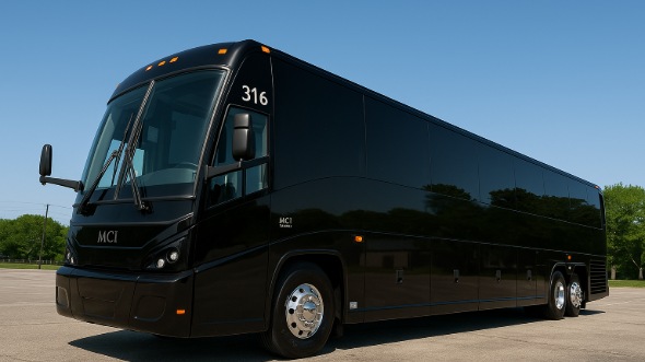 Exterior of Woodbridge Party Bus Company's 40 Passenger Charter Bus in Woodbridge
