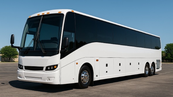 Exterior of Woodbridge Party Bus Company's 40 Passenger Party Bus in New Brunswick