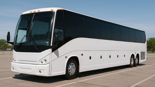 Exterior of Woodbridge Party Bus Company's 40 Passenger Party Bus in Newark