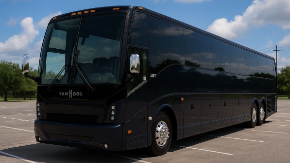 Exterior of Woodbridge Party Bus Company's 47 Passenger Charter Bus in Woodbridge